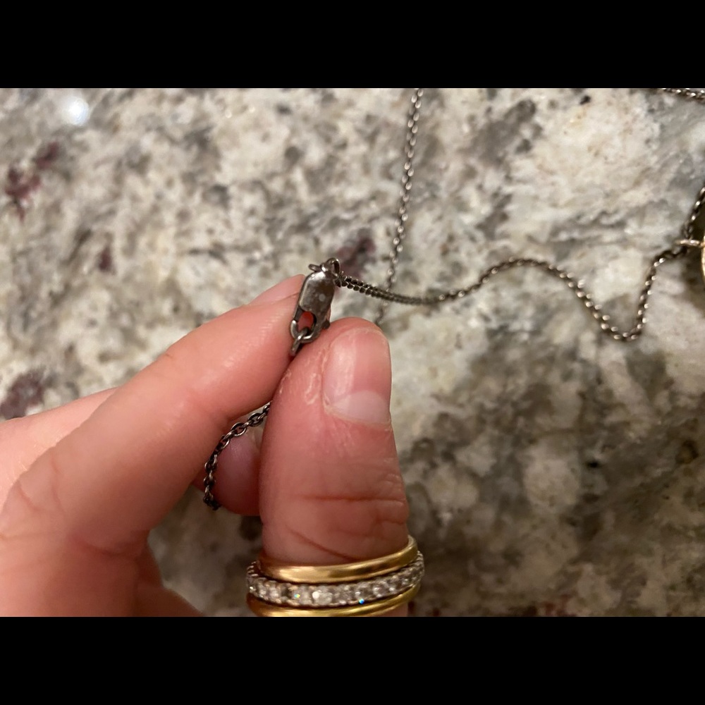 Black Diamond Pendant Necklace - Picture 4 of 5